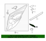 Door Switch Trim Panel - Mazda (bjs7685l1a02) - view 4