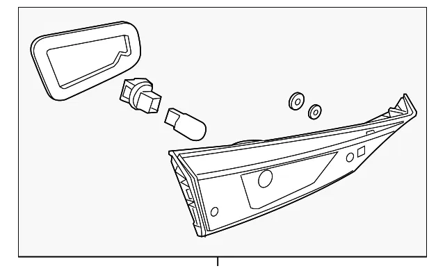 Back Up Light Assembly - Mazda (bkb2513f0)