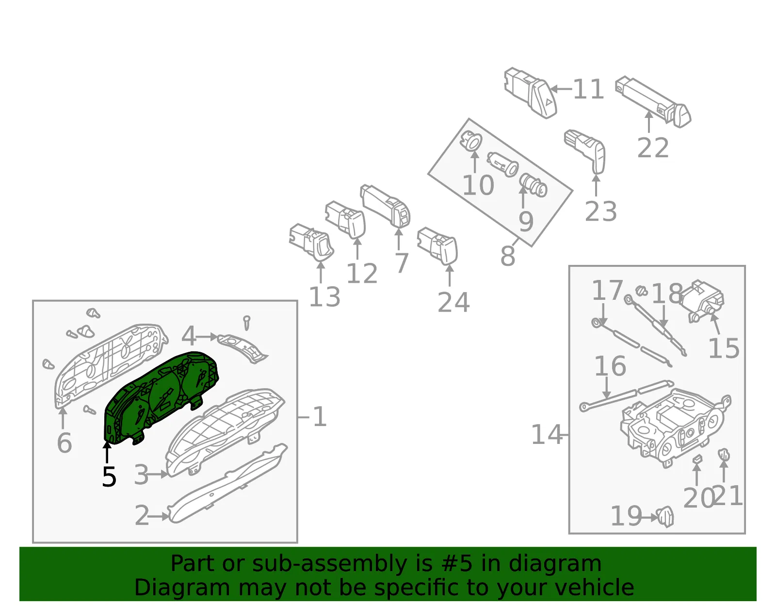 Instrument Cluster - Mazda (bl8e55471b) - view 2
