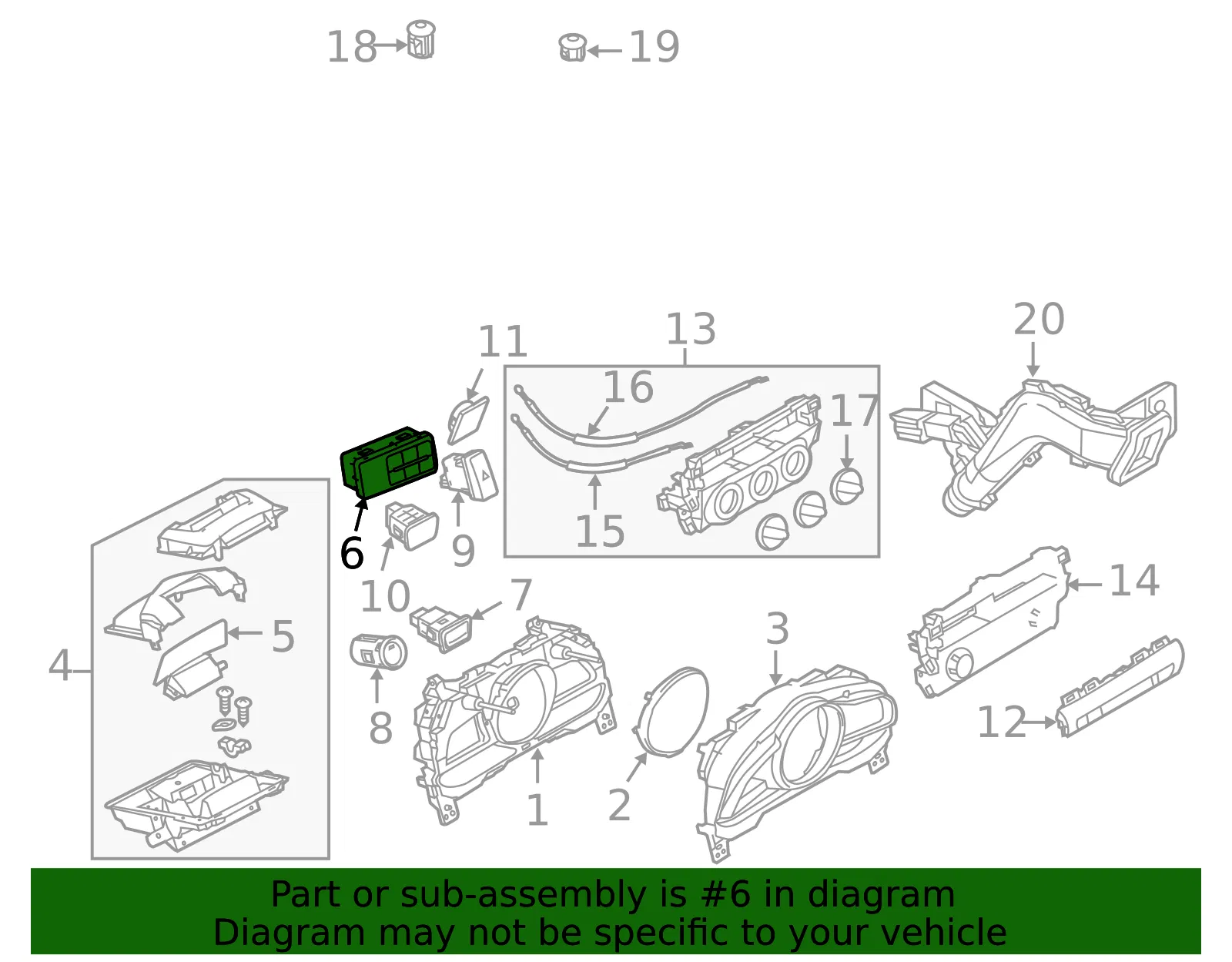 Multi Switch - Mazda (bll866170a) - view 2