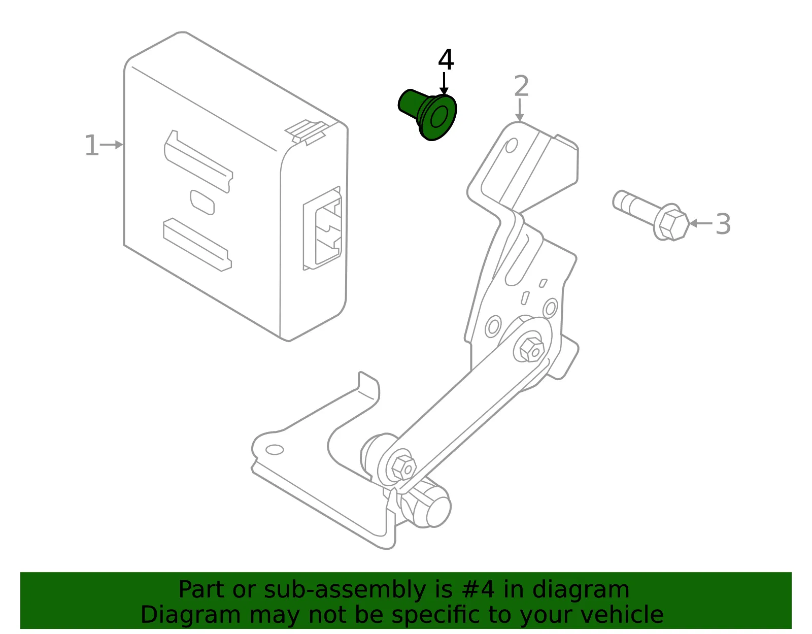Level Sensor Nut - Mazda (bp4k519n8) - view 2