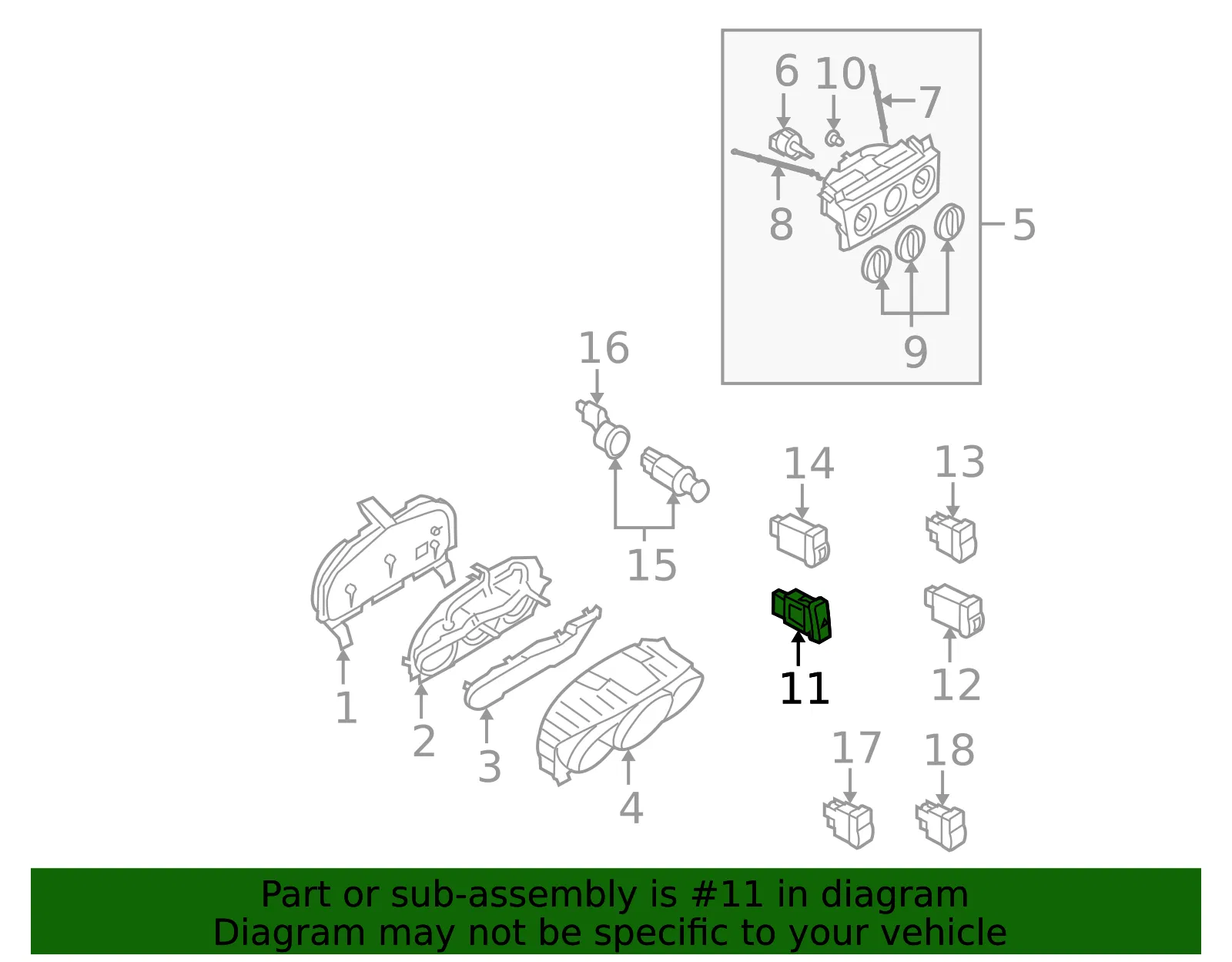 Headlamp Switch - Mazda (bp4k666f0) - view 2