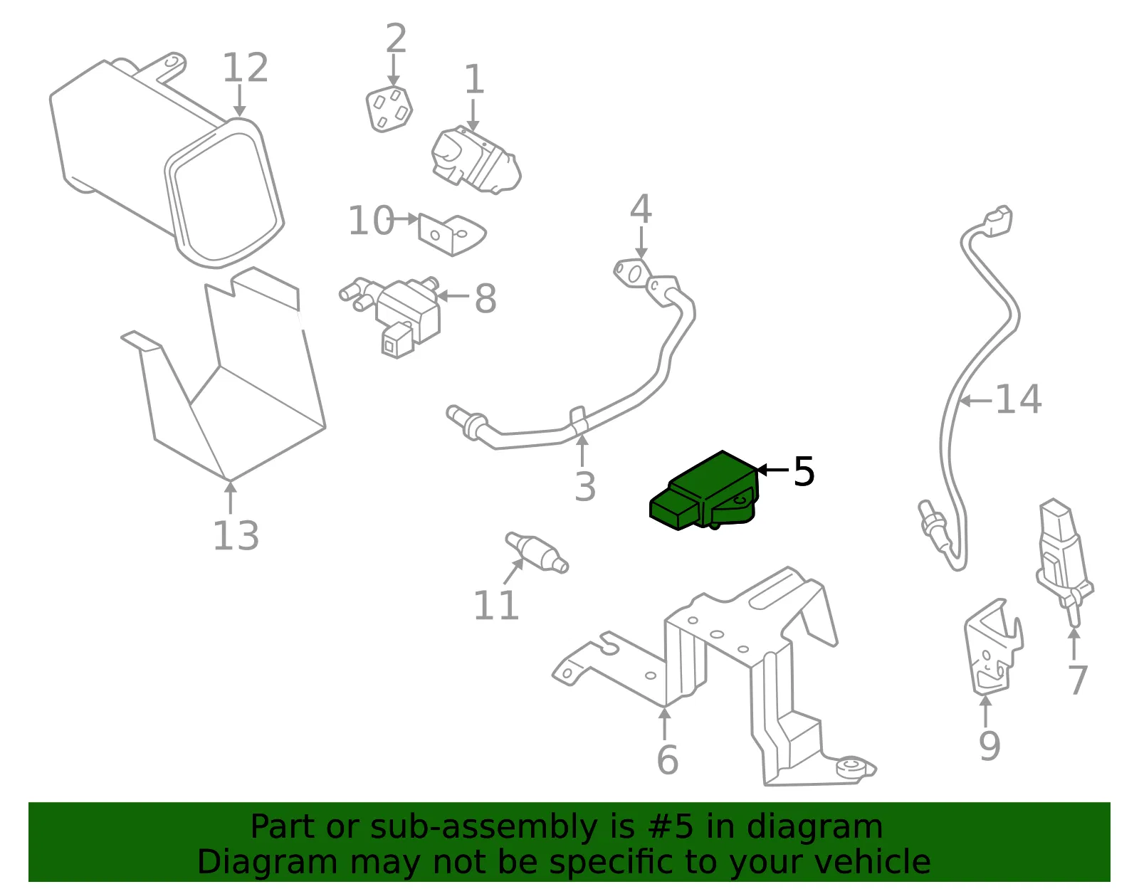 Sensor - Mazda (bp4w18211) - view 2