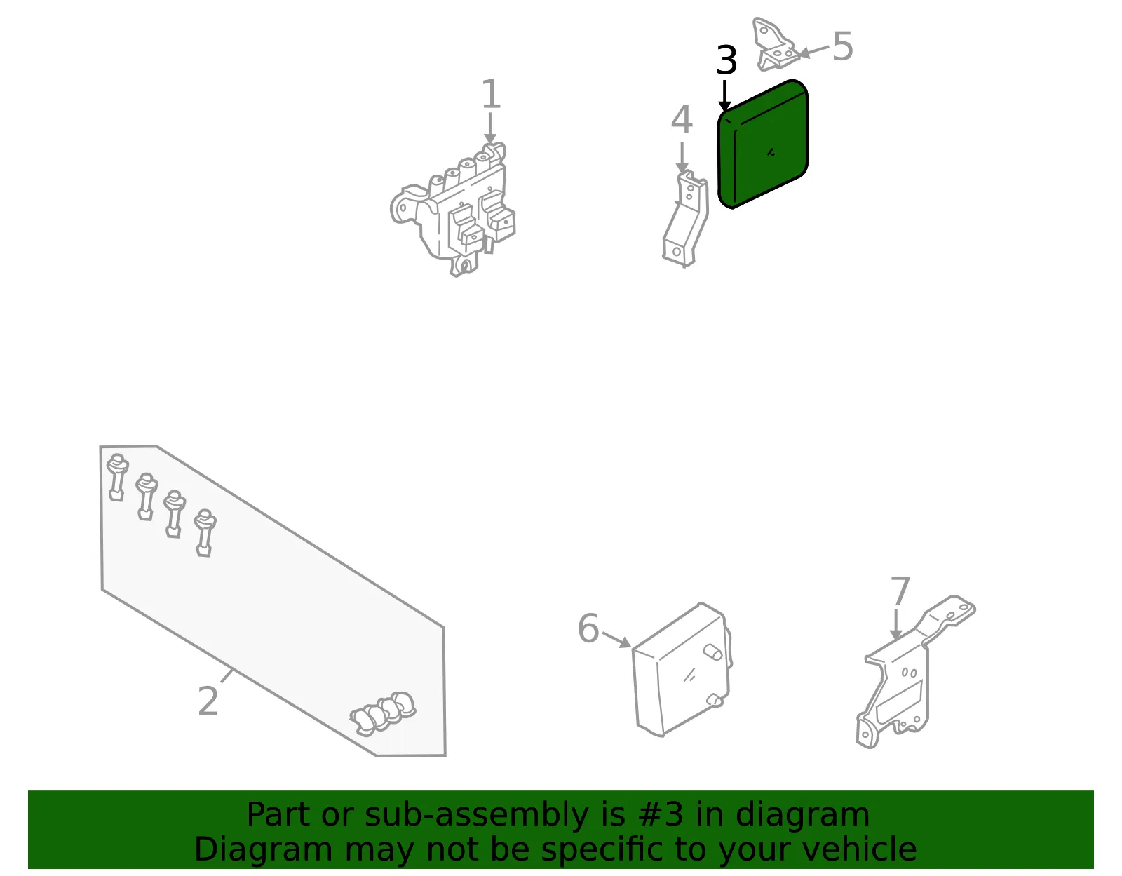 Engine Control Module (ECM) - Mazda (bp5s18881r00) - view 2