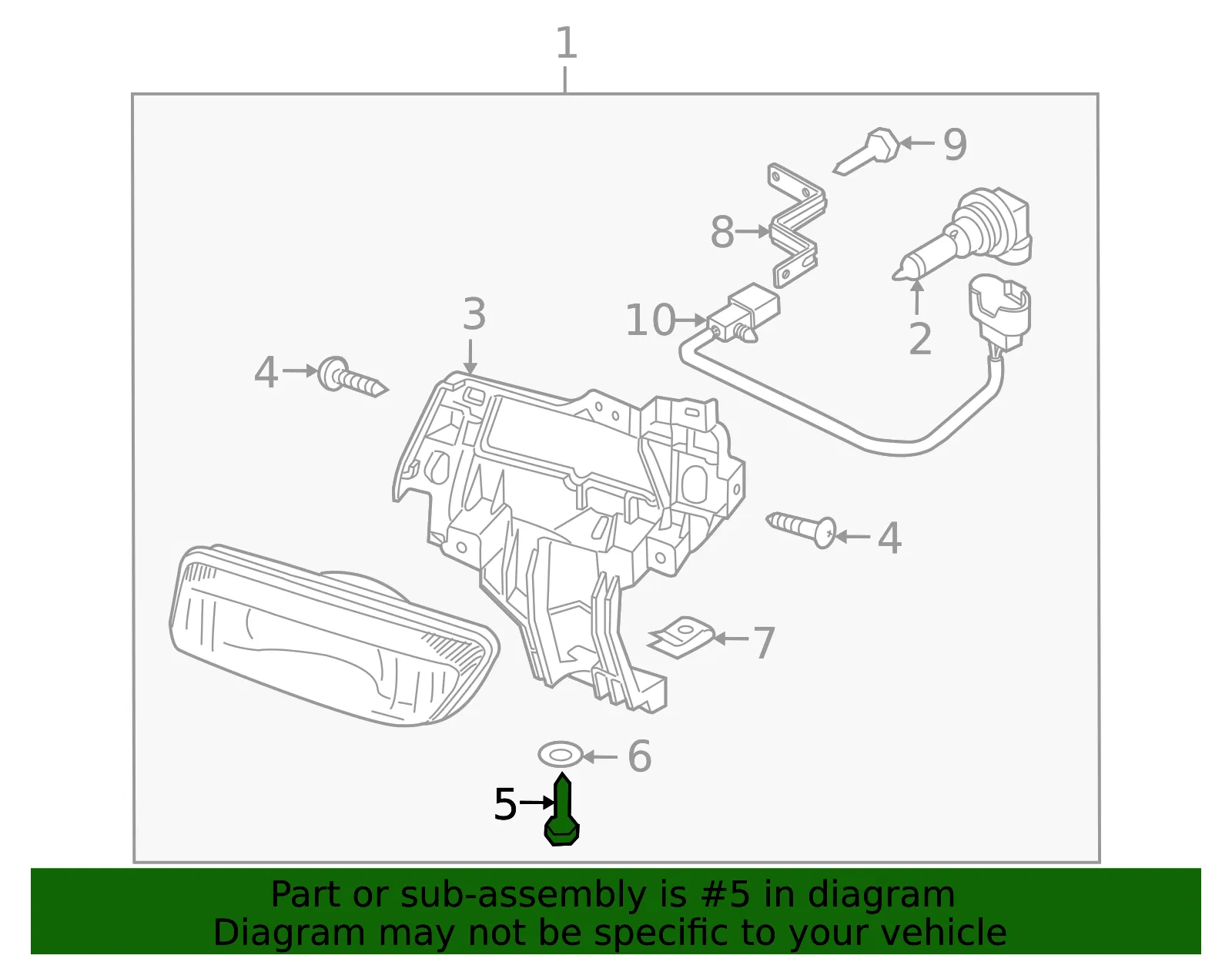 Fog Light Screw - Mazda (br5v51695) - view 2