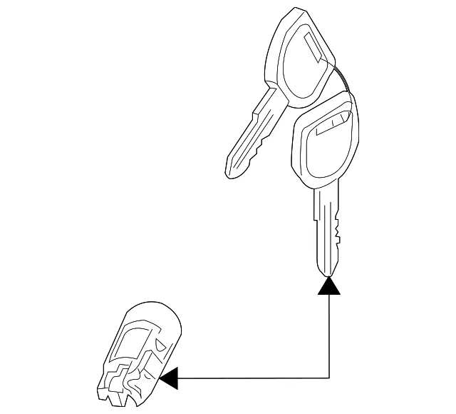 Ignition Lock Cylinder - Mazda (brys7614x)