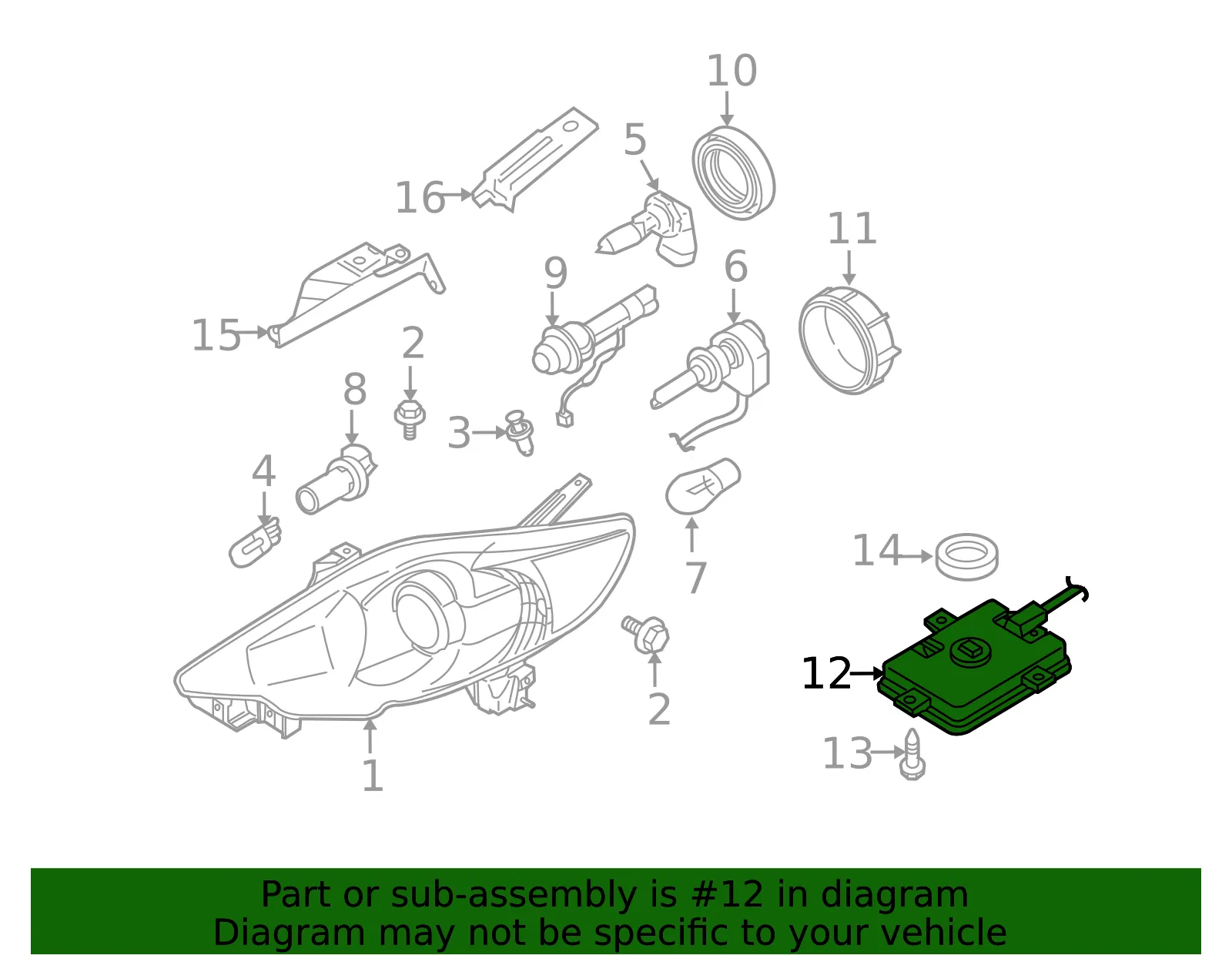 Control Module - Mazda (c236510h3) - view 2
