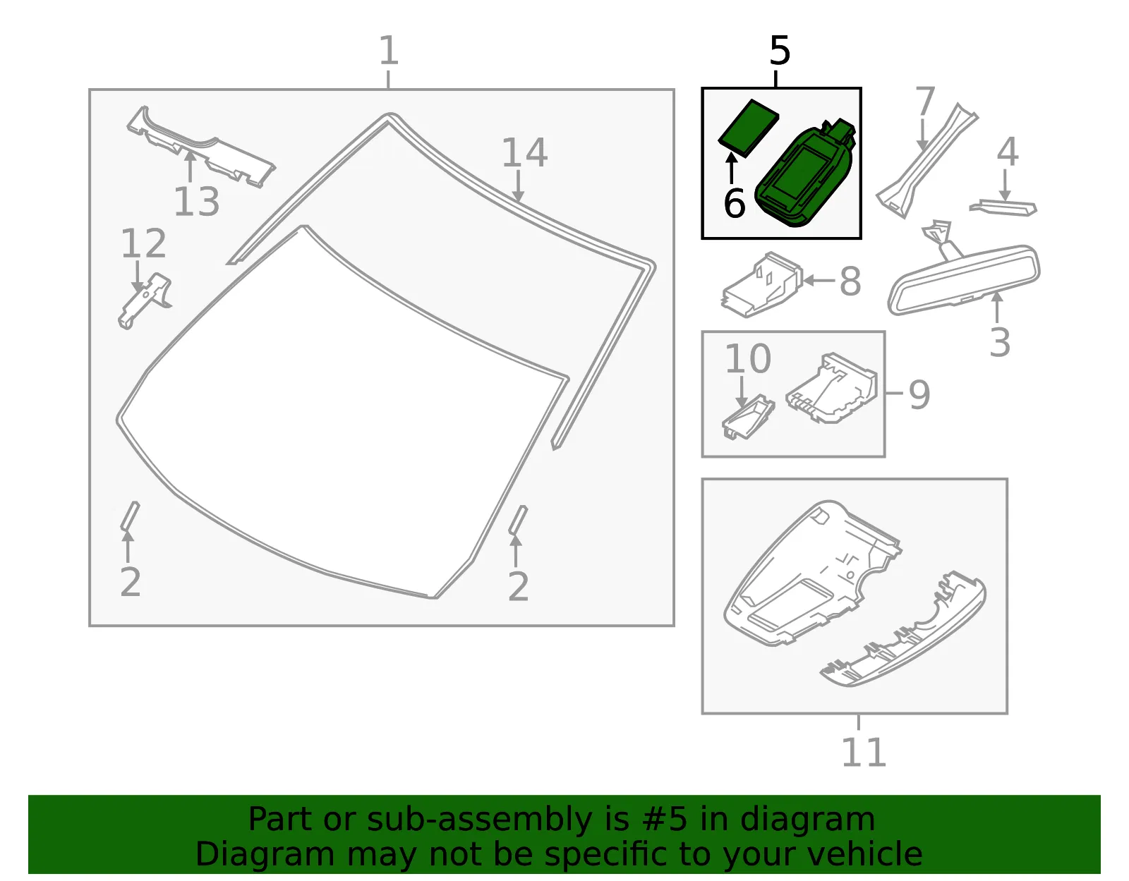 Rain Sensor - Mazda (c513665g0b) - view 2