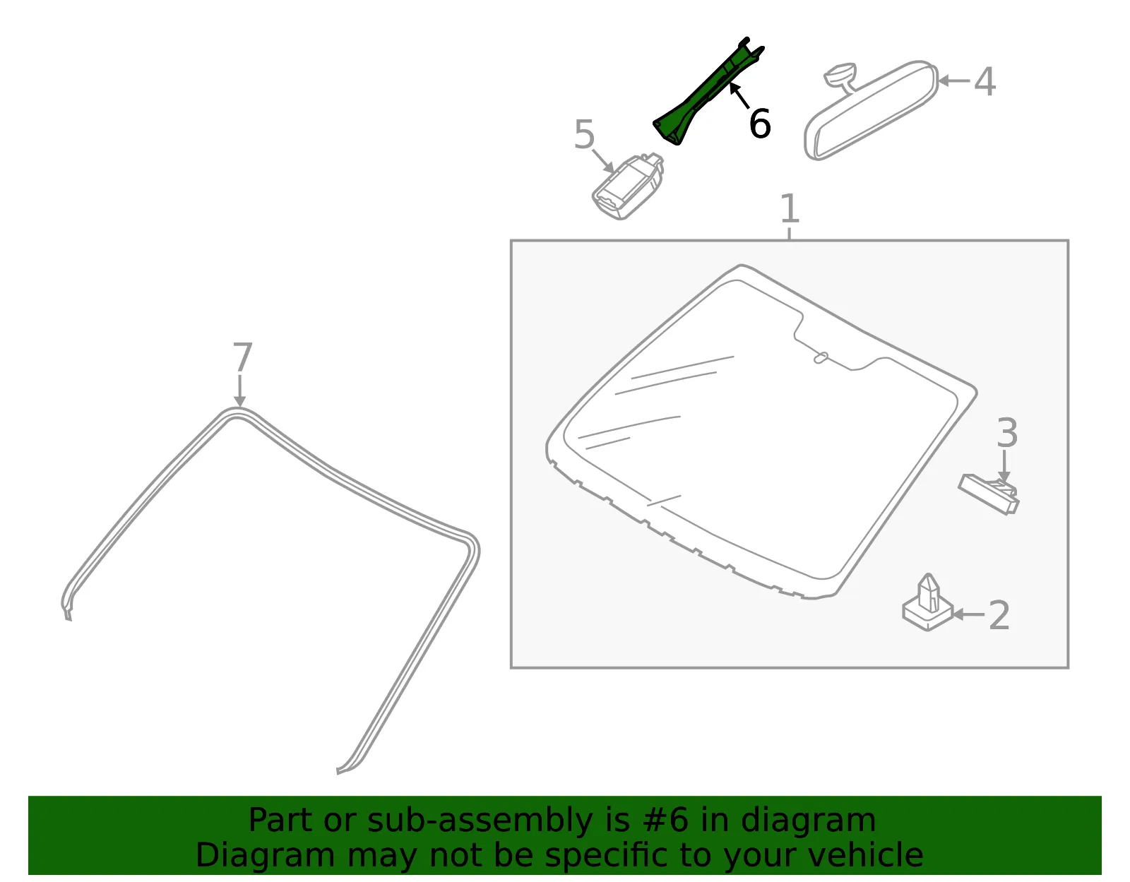 Rain Sensor Cover - Mazda (c513665g1) - view 2