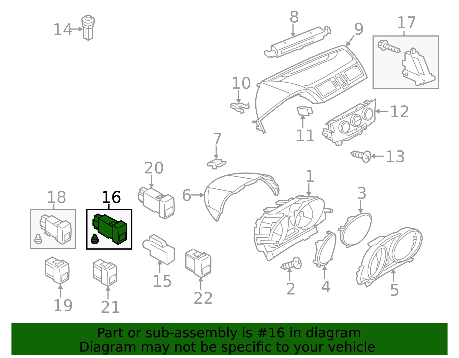 Adjust Switch - Mazda (c513666f0) - view 2