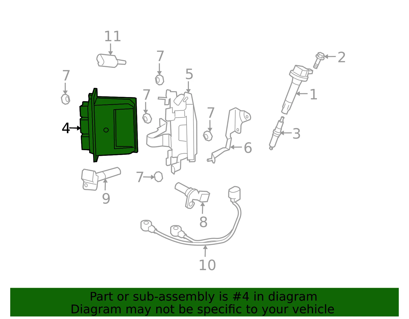 Engine Control Module (ECM) - Mazda (ca0718881g) - view 2