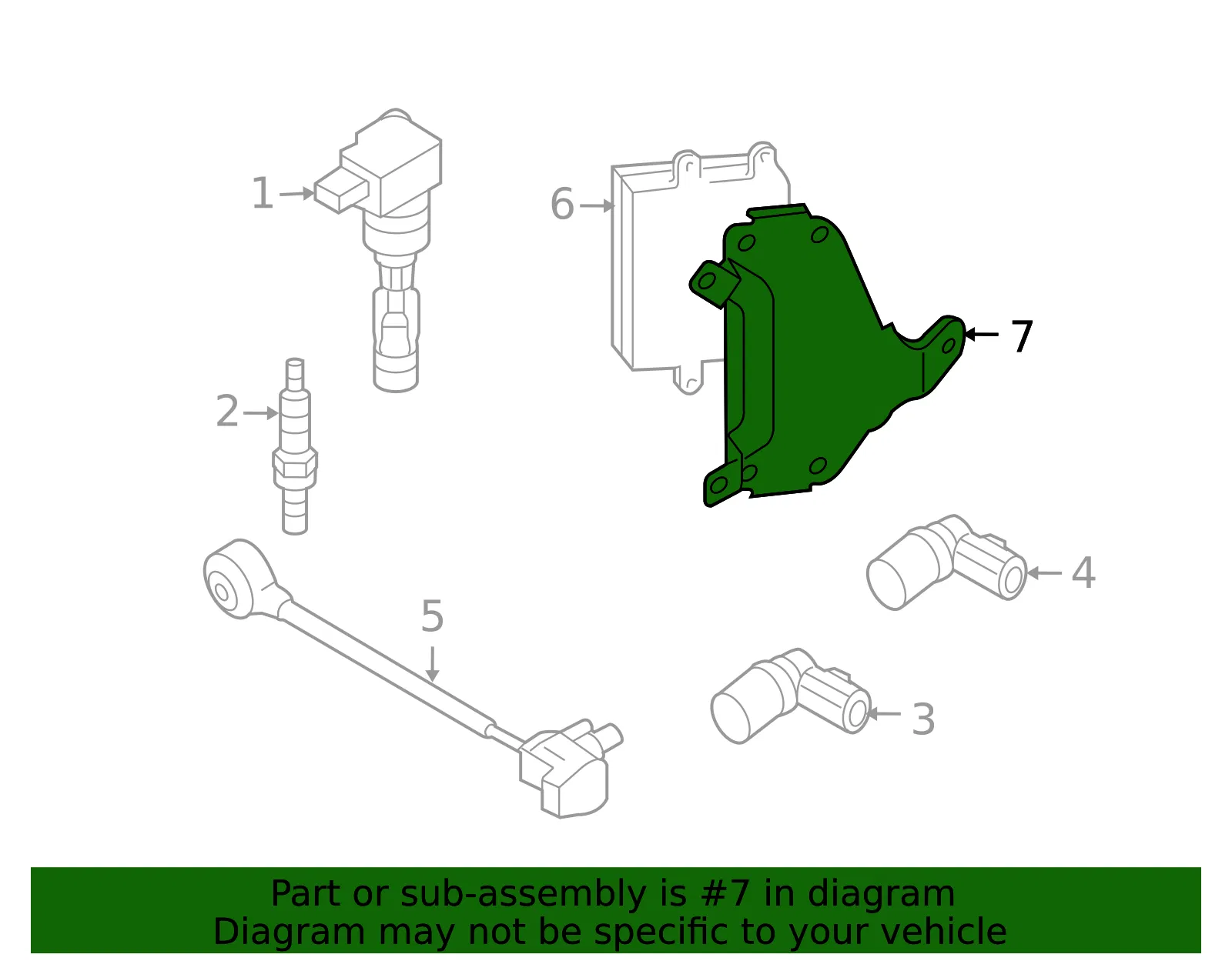Engine Control Module (ECM) Bracket - Mazda (ca4118885) - view 2