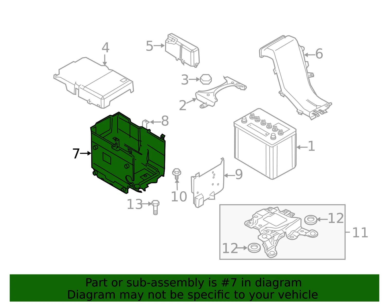 Battery Tray - Mazda (cc2956040e) - view 2