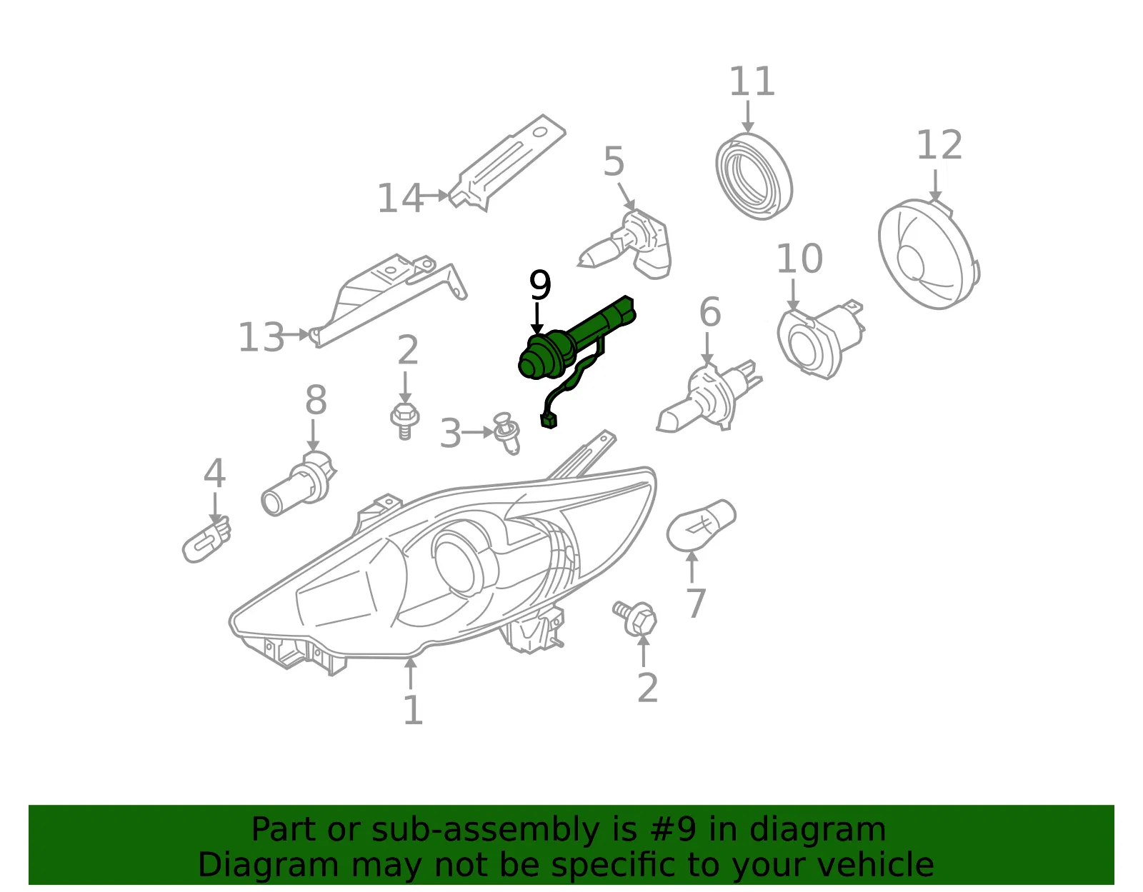 Turn Signal Light Socket - Mazda (ce5051064) - view 2