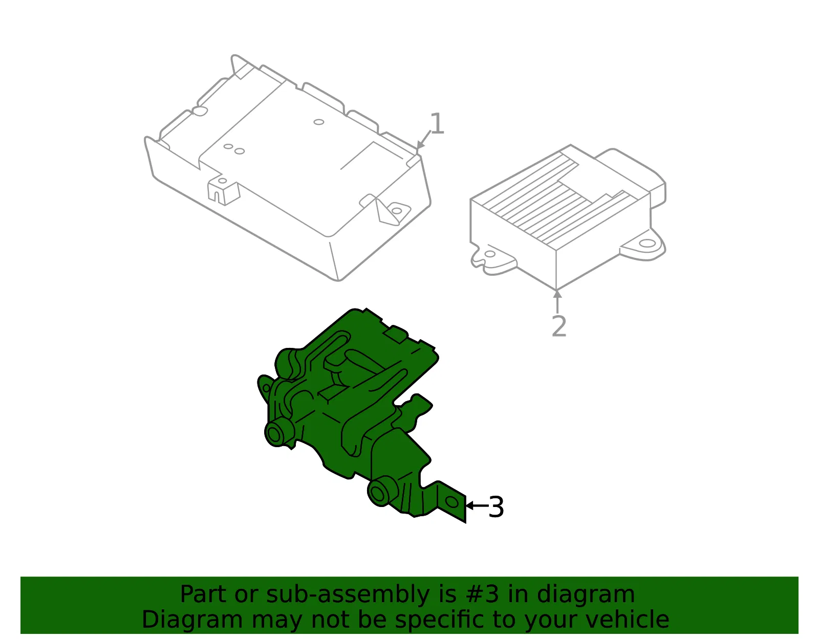 Module Bracket - Mazda (cg15679by) - view 2