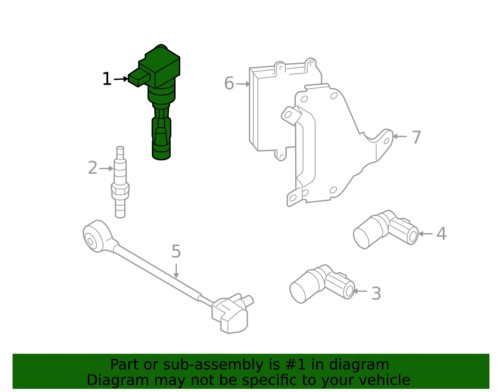 Ignition Coil - Mazda (cy0118100b) - view 2
