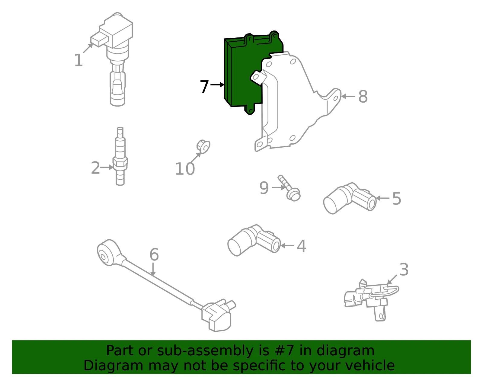 Engine Control Module (ECM) - Mazda (cy0318881e) - view 2