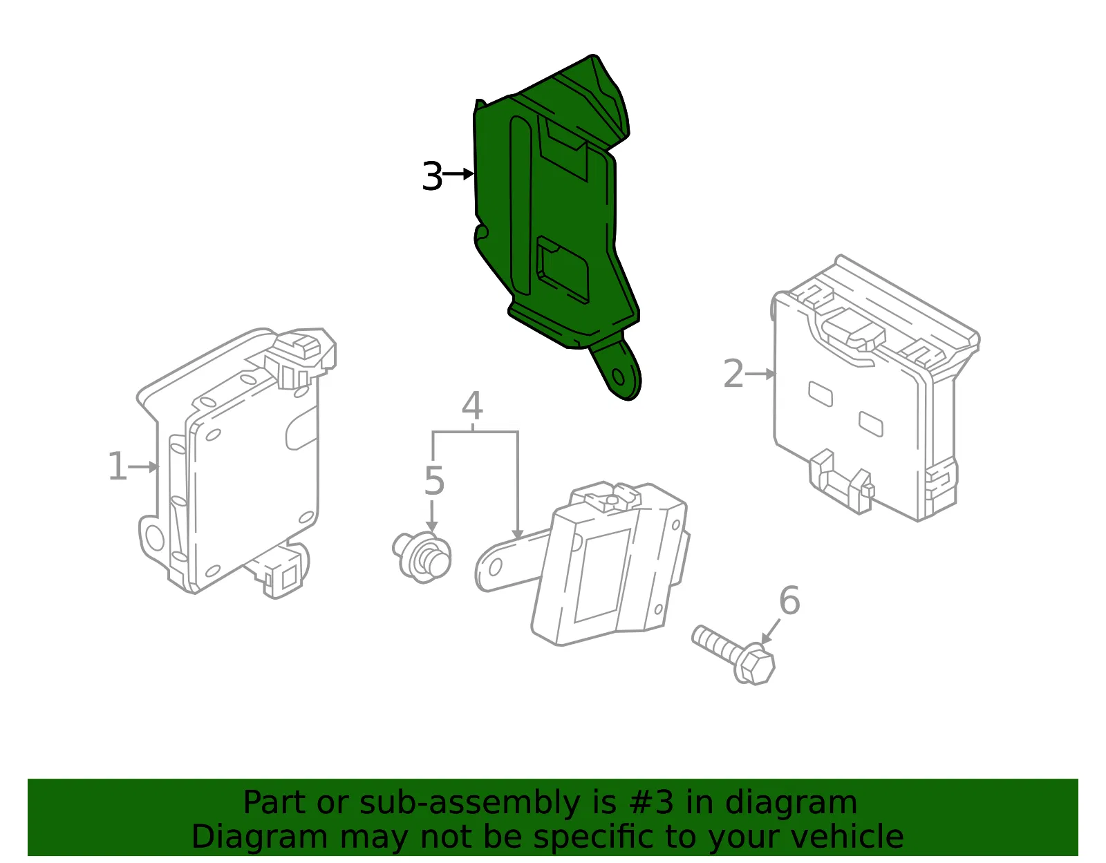Module Bracket - Mazda (d10a679bya) - view 2