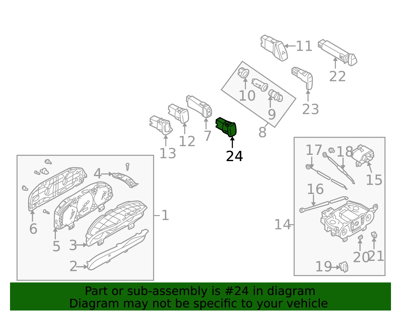 Fog Lamp Switch - Mazda (d342664b0) - view 2