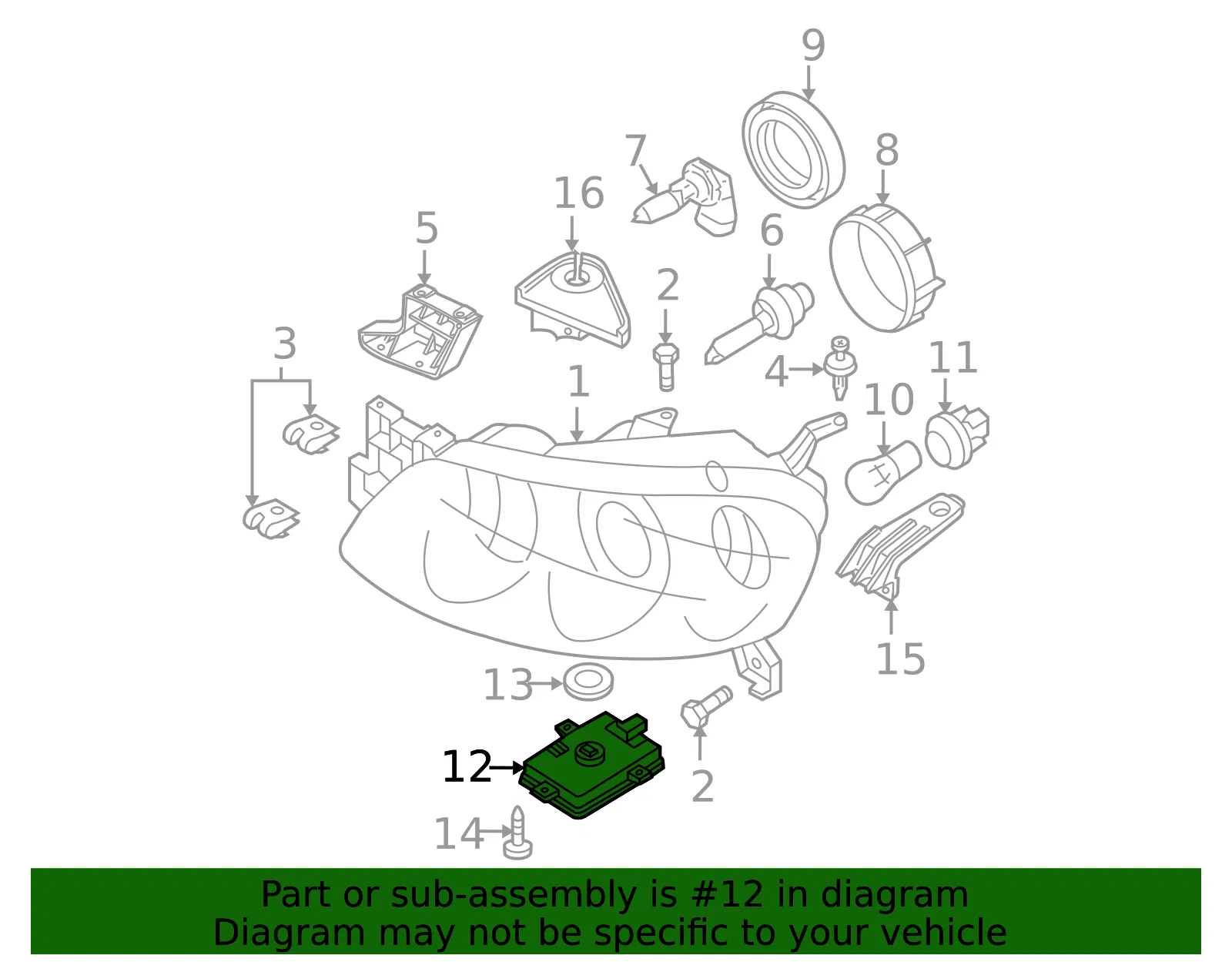 Control Module - Mazda (d391510h3) - view 2
