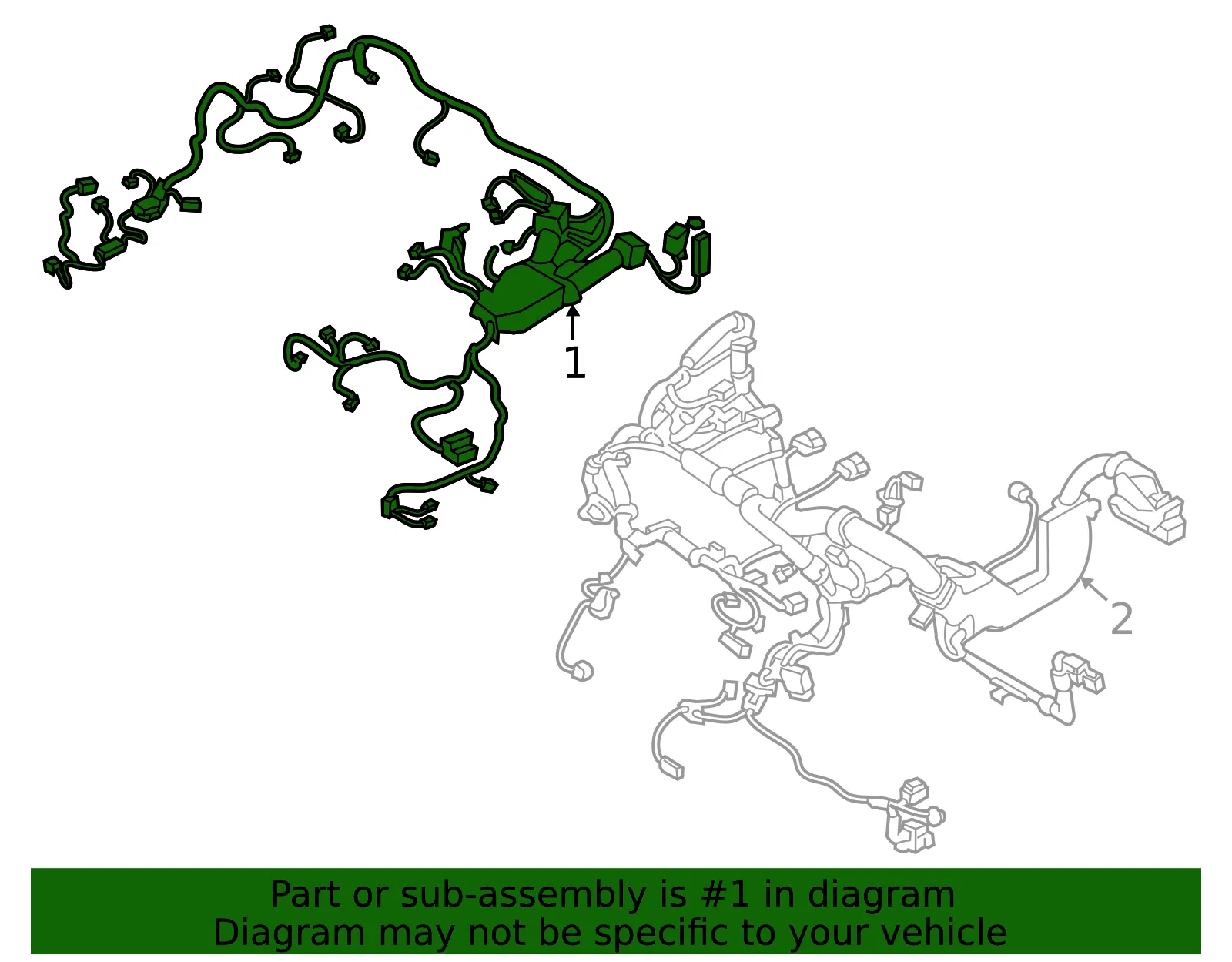 Engine Compartment Wiring Harness - Mazda (dacd67010) - view 2