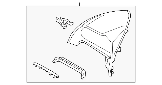 Cluster Bezel - Mazda (db2w5542002)