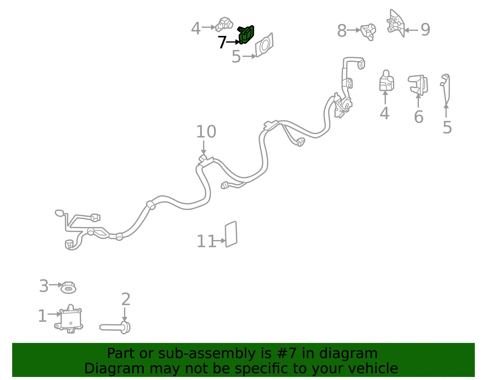 Park Sensor Outer Support - Mazda (dcwj67uc5a) - view 2
