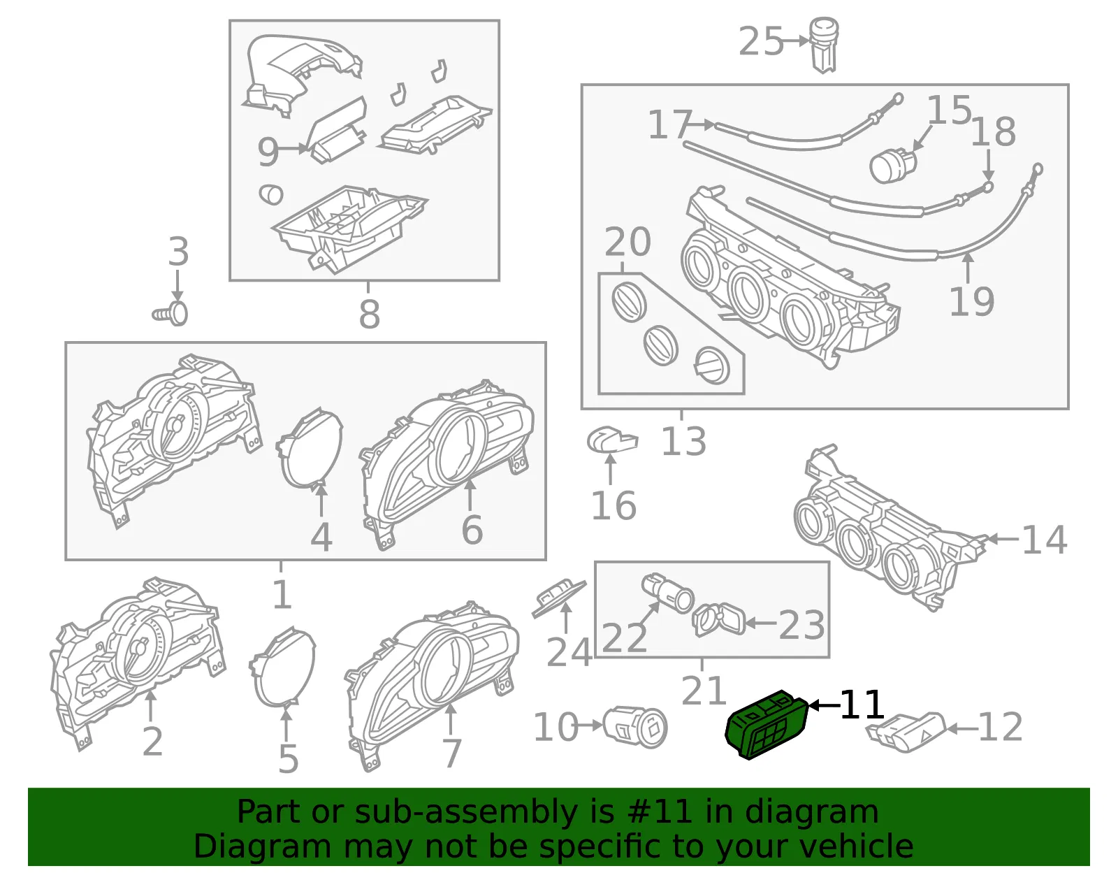 Control Switch Assembly - Mazda (dd5g66170) - view 2