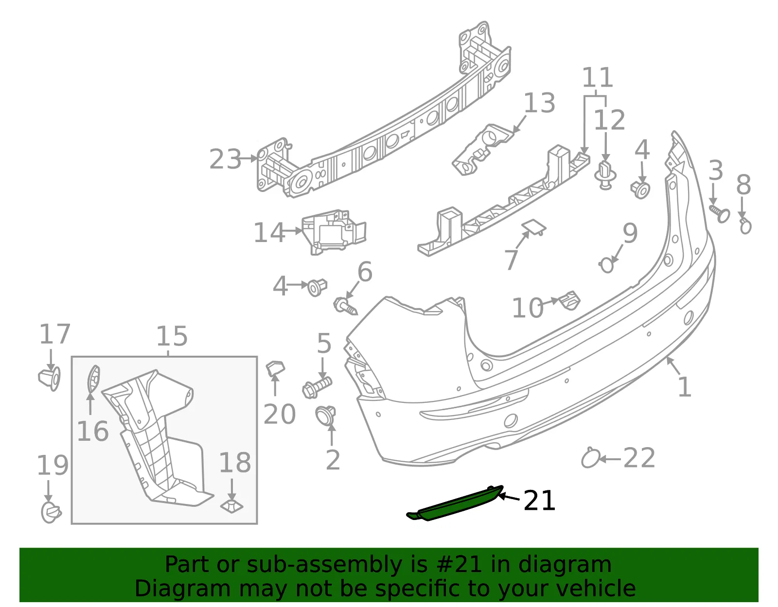 Reflector Panel - Mazda (dfr5515m0b) - view 2