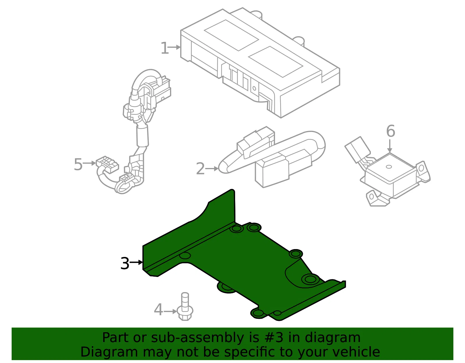 Mobile Phone Control Module Bracket - Mazda (dfr567cmza) - view 2