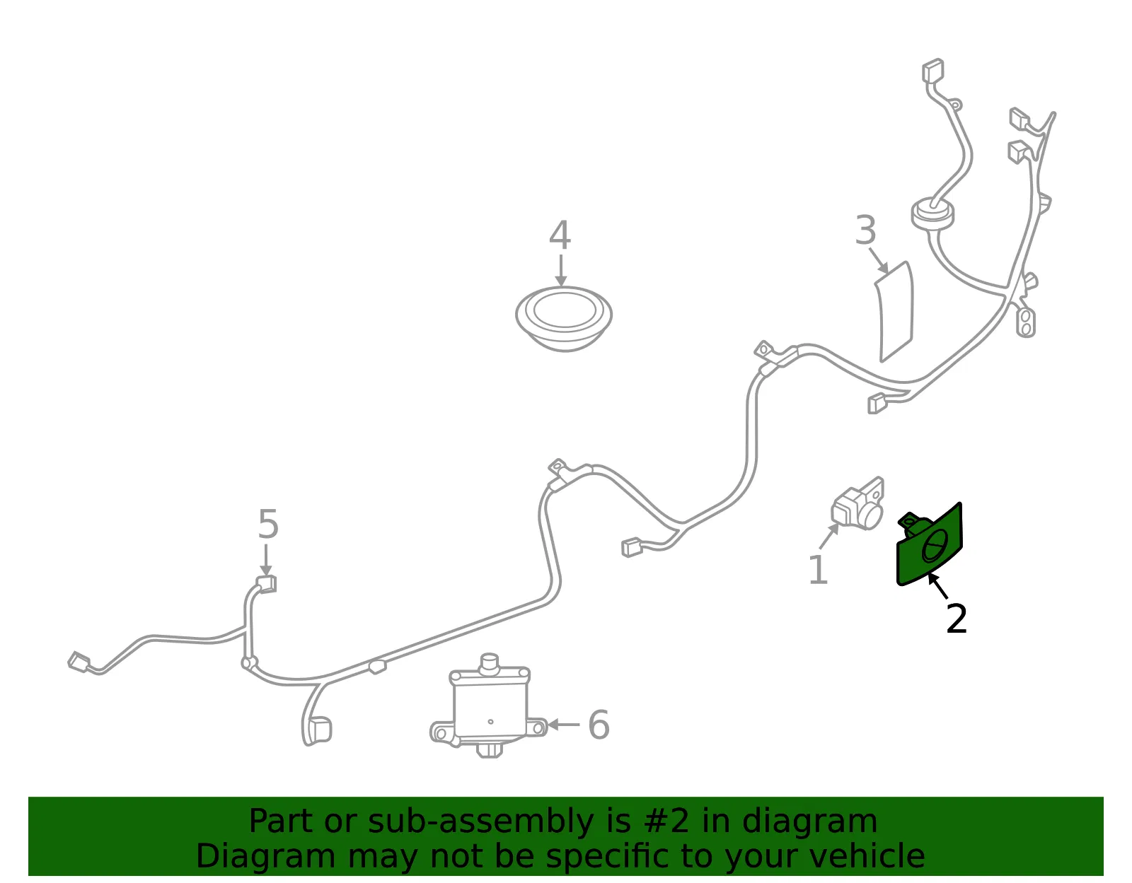 Park Sensor Retainer - Mazda (dgca67uc5) - view 2