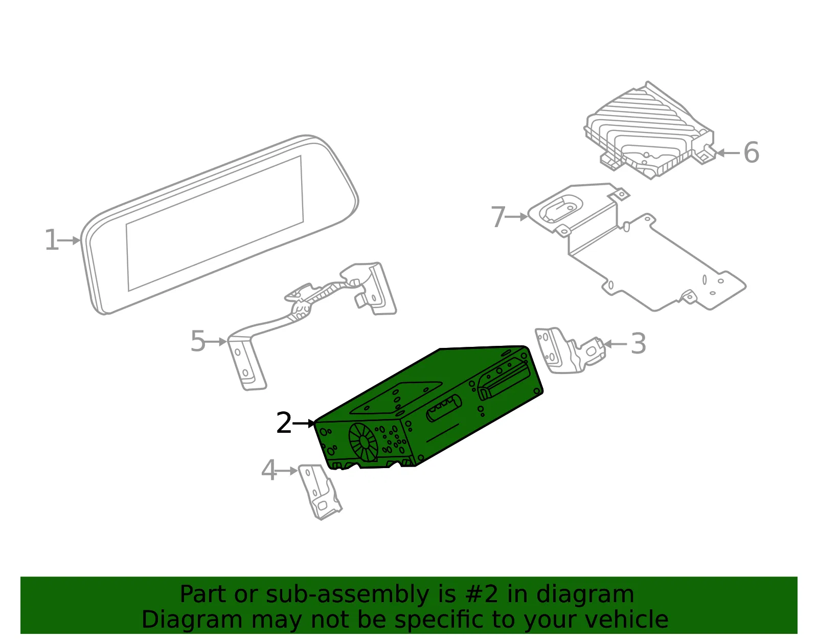 GPS Navigation Control Module - Mazda (dgh9669c0j) - view 2