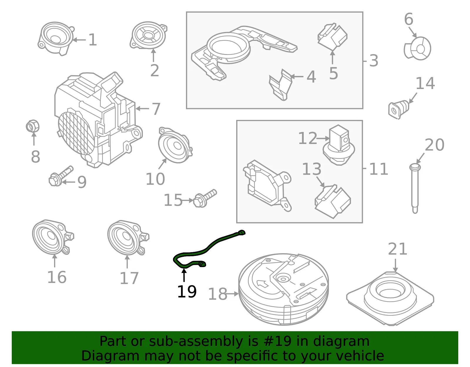 Quarter Panel Speaker Harness - Mazda (dgh967sh0) - view 2