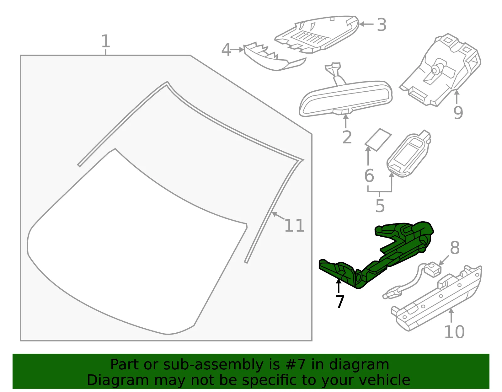 Rain Sensor Cap - Mazda (dgh967z33) - view 2