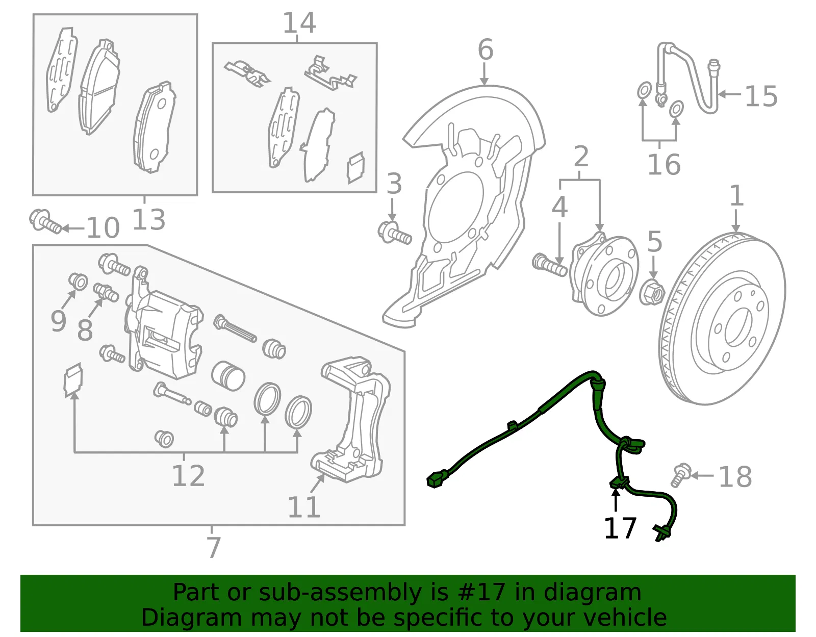 ABS Sensor - Mazda (dgj14370x) - view 2