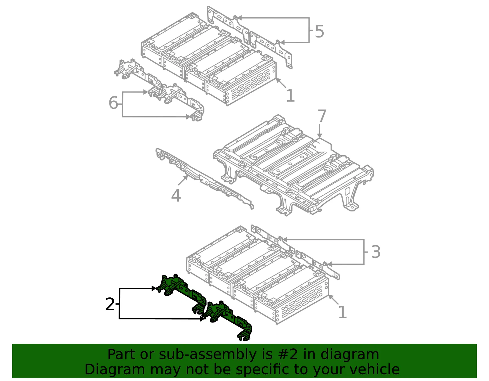 Module Lower Bracket - Mazda (dn4e30baz) - view 2
