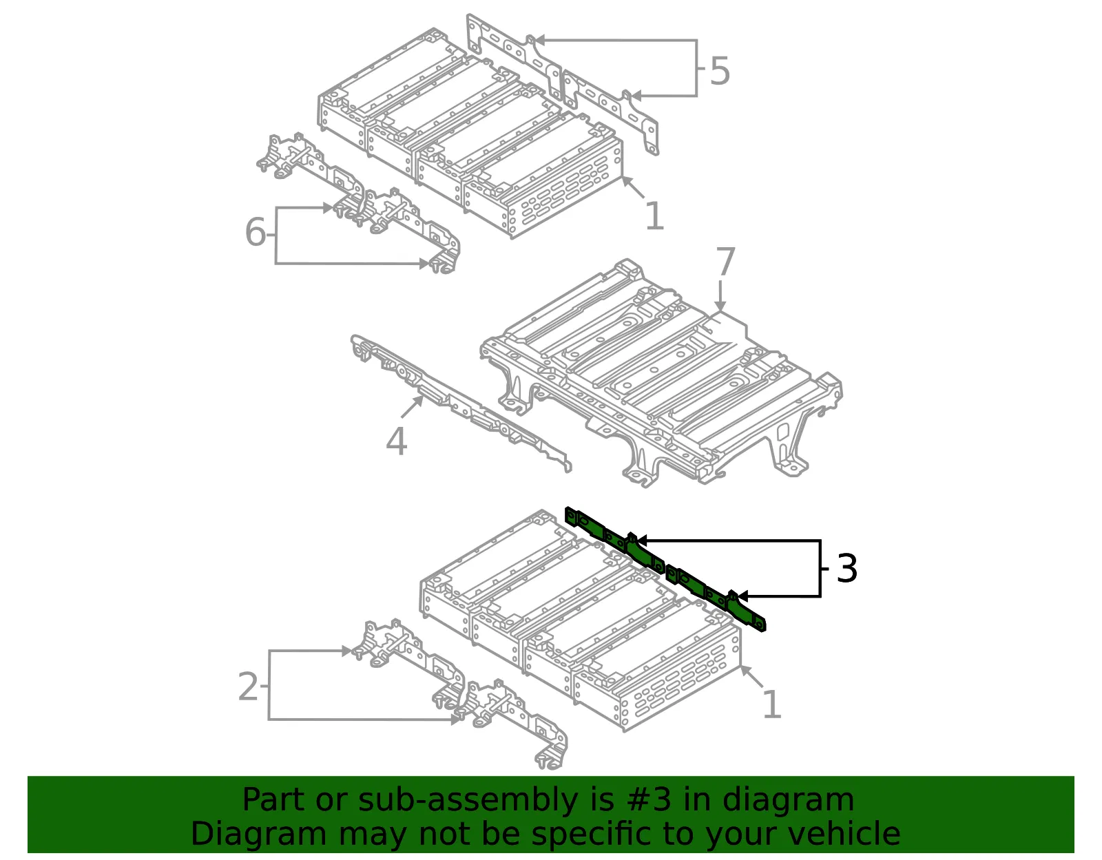 Module Lower Bracket - Mazda (dn4e30bb0) - view 2