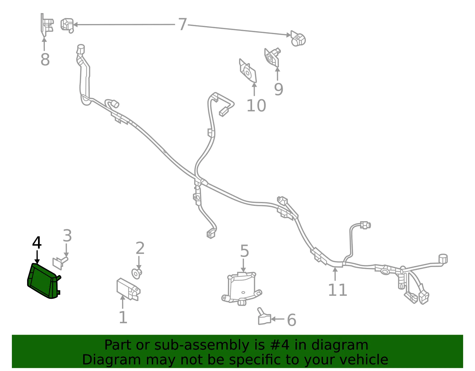 Distance Sensor Bracket - Mazda (dn4e50191a) - view 2