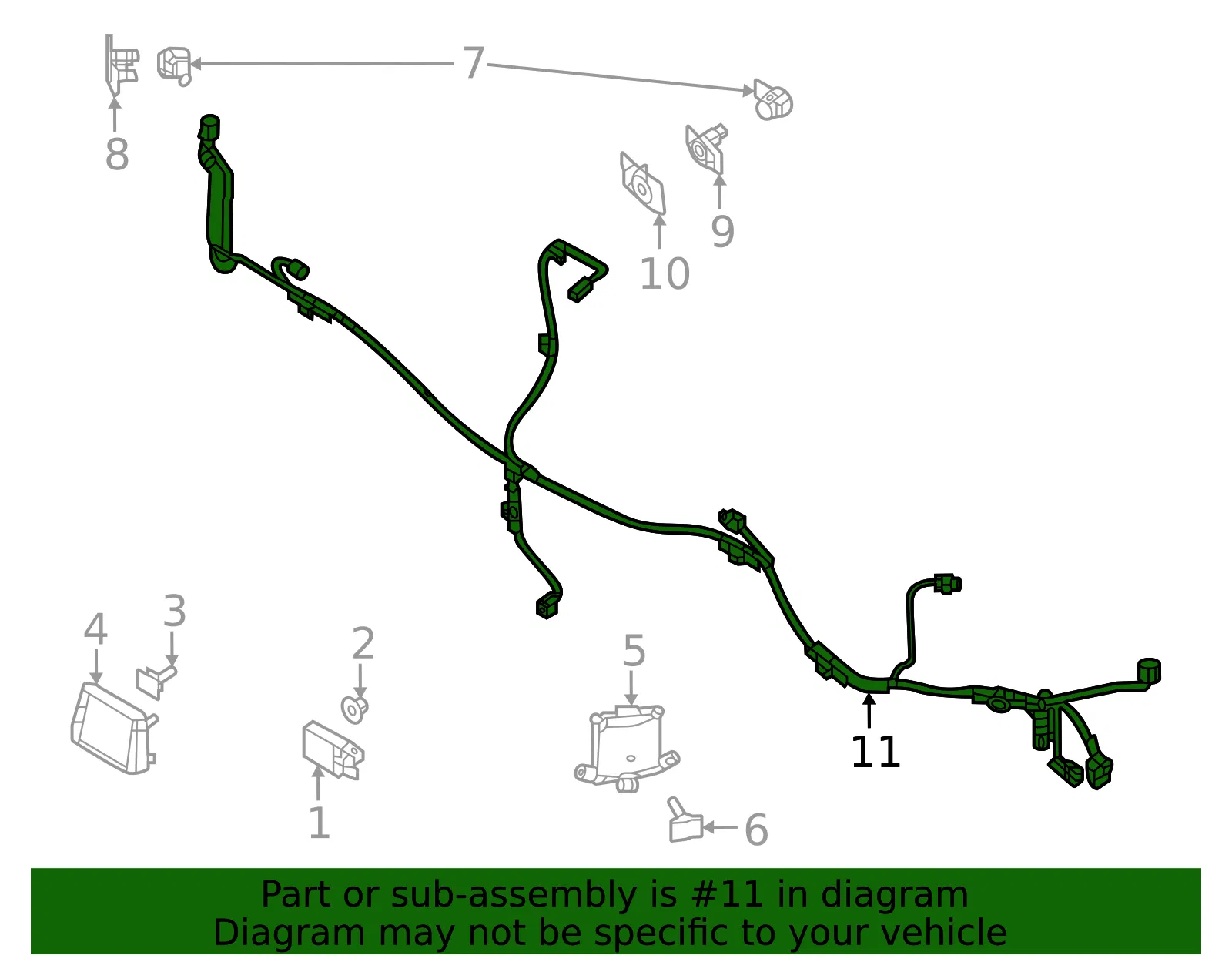 Wire Harness - Mazda (dn4f67a10b) - view 2