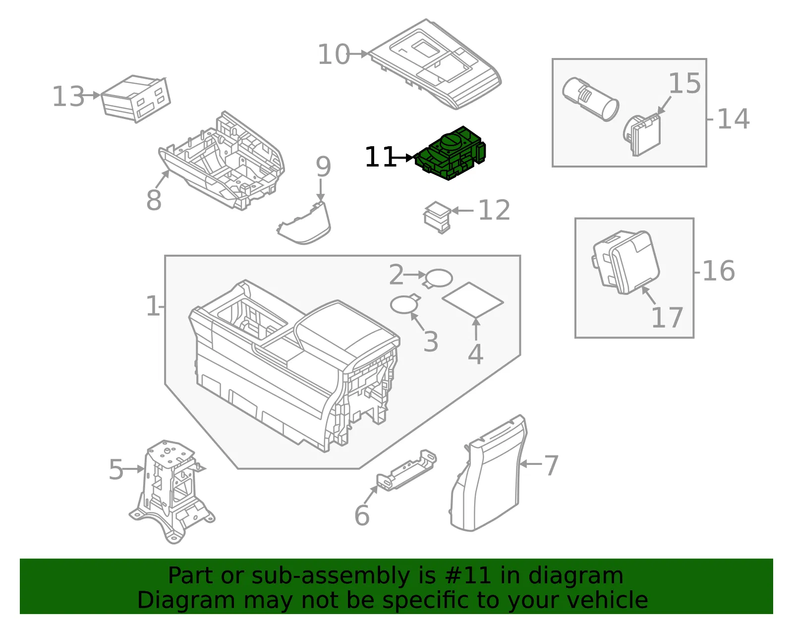 Switch Assembly - Mazda (dn4j66cm0b) - view 2
