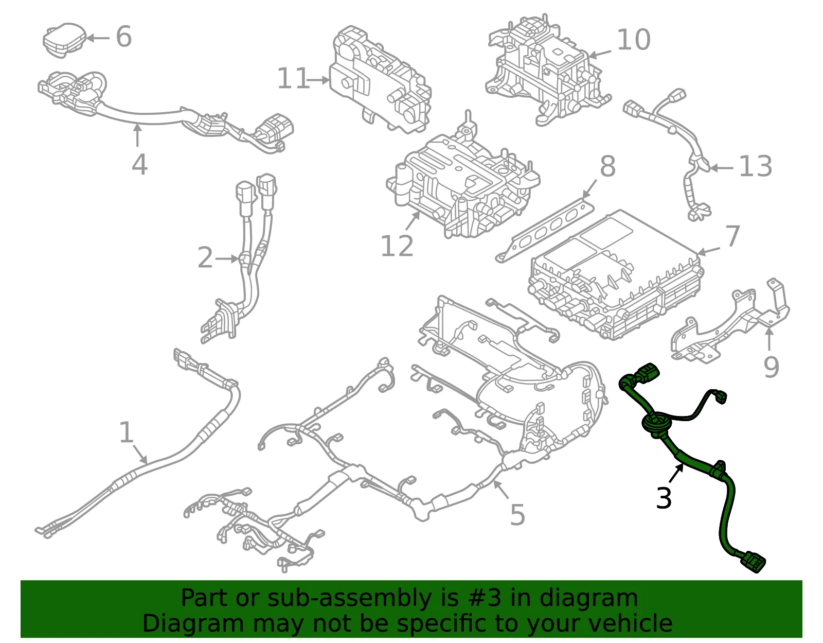 Battery Charging Cable - Mazda (dn4j67v6ya) - view 2