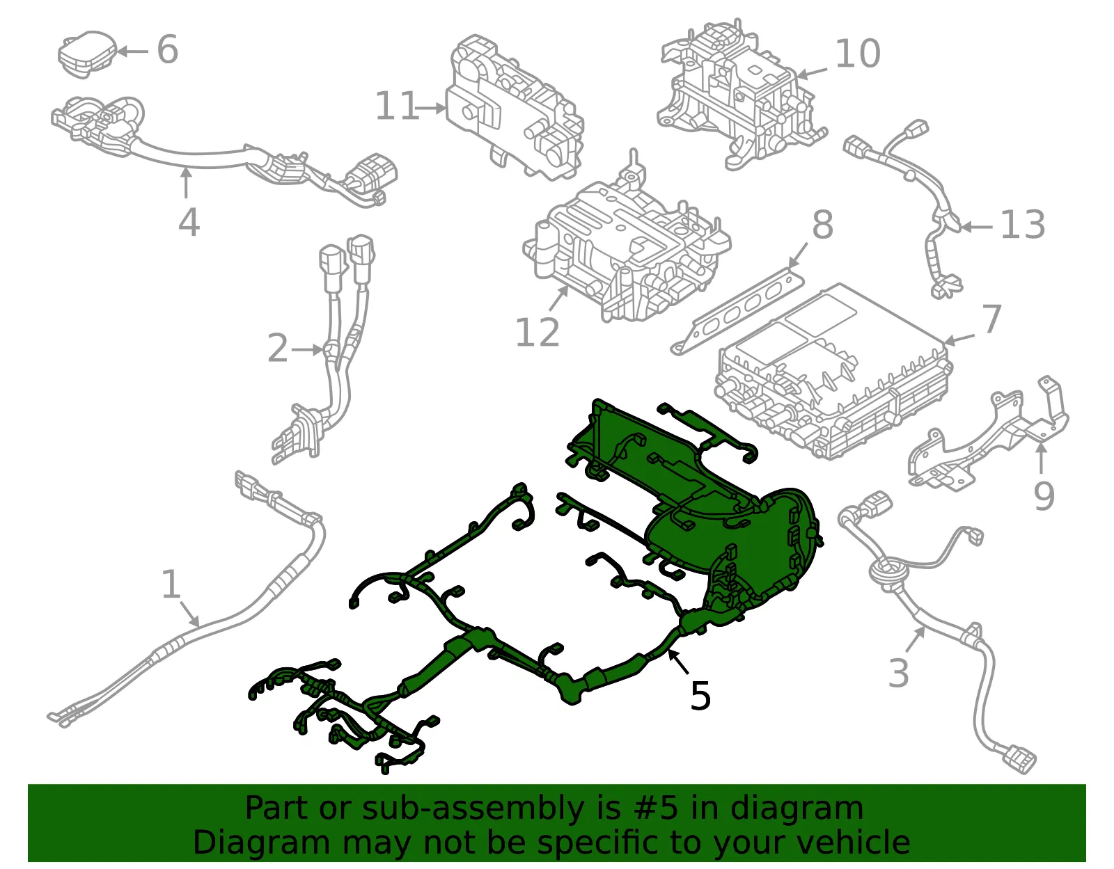 Wire Harness - Mazda (dn4k67k30c) - view 2