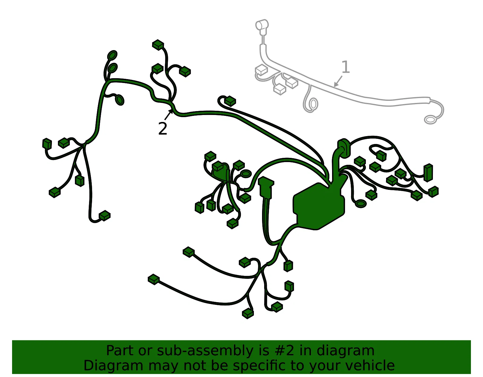Engine Wiring Harness - Mazda (dr6267010a) - view 2