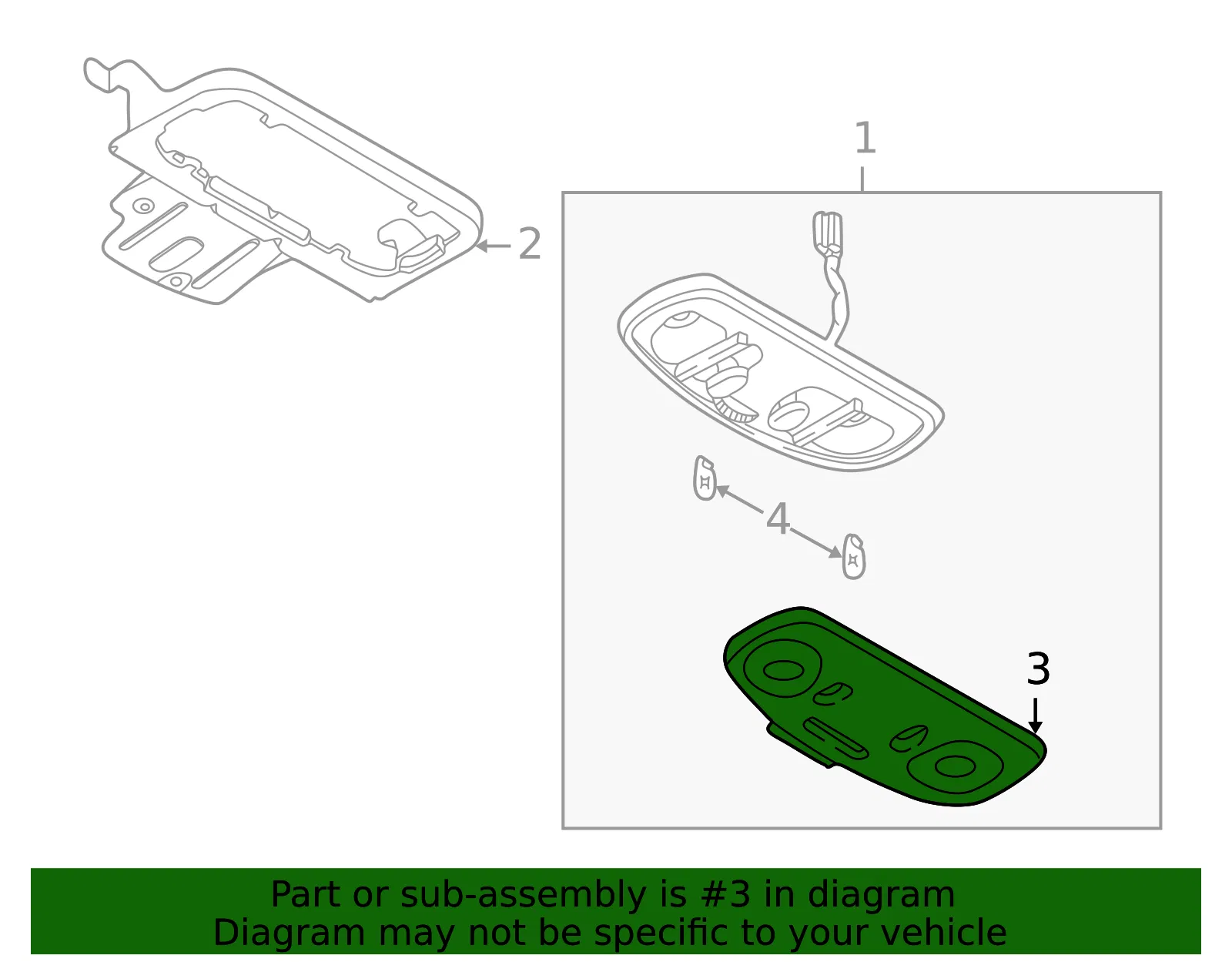 Map Light Lens - Mazda (ea0169973) - view 2