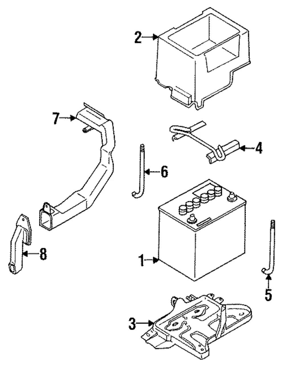 Battery Tray - Mazda (ea0256040b)