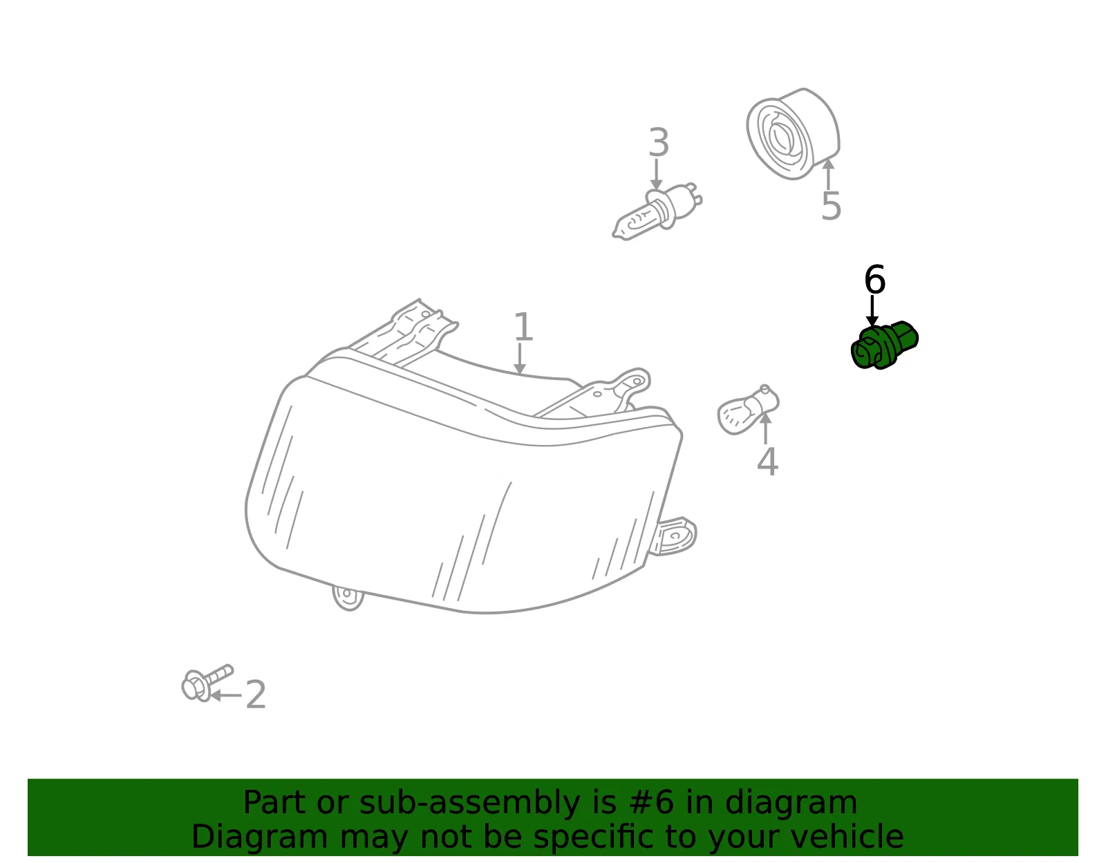 Headlight Socket - Mazda (ec0151064) - view 2