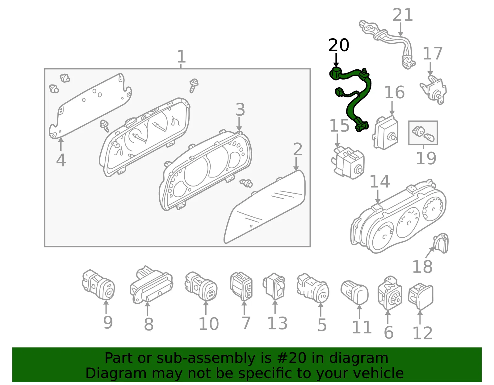 Vacuum Harness - Mazda (ec0161178b) - view 2