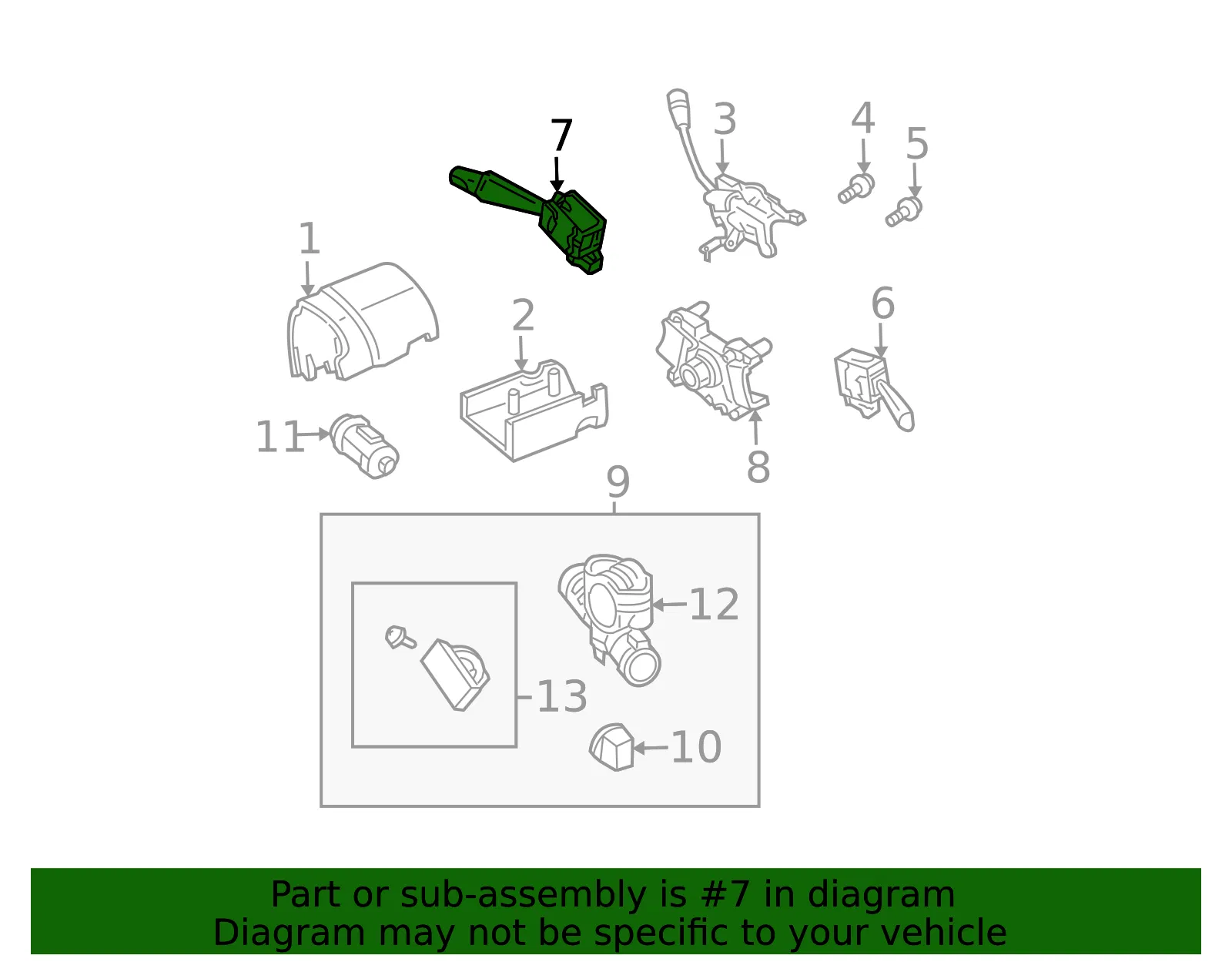 Multi-Function Switch - Mazda (ec0166120) - view 2