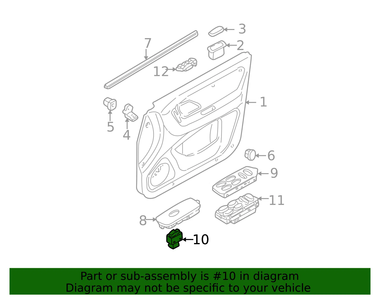 Window Switch - Mazda (ec0166370) - view 2