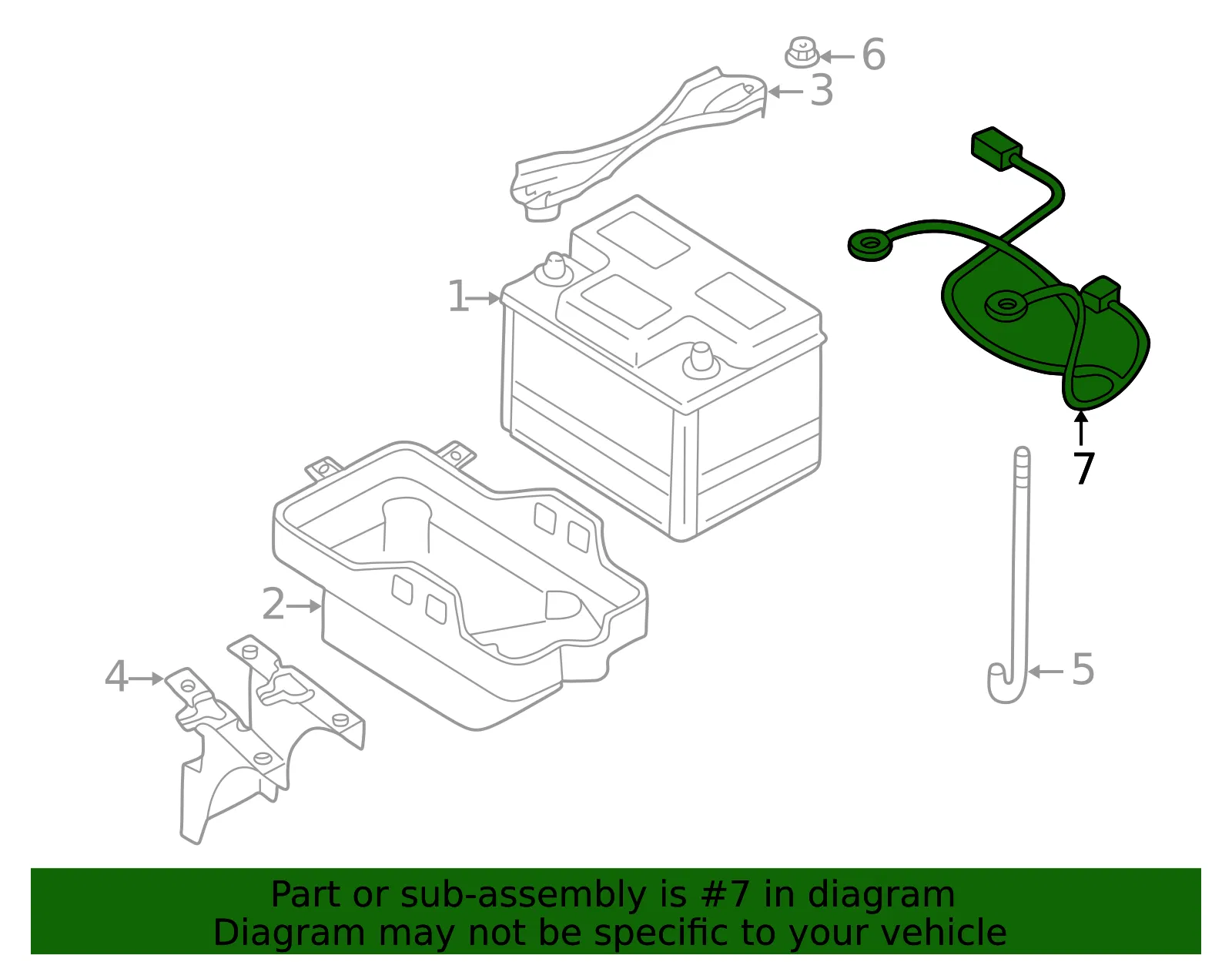 Battery Cable Harness - Mazda (ec0567070h) - view 2